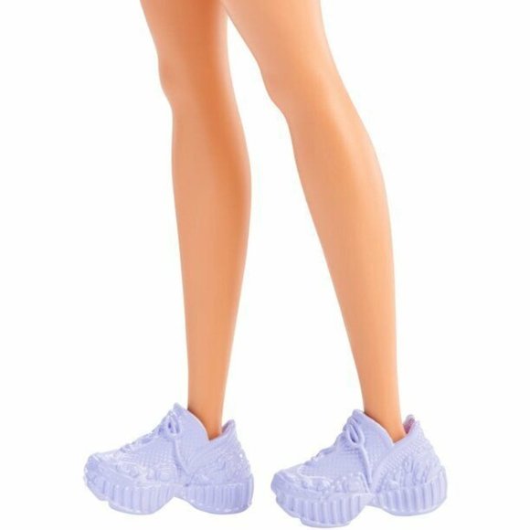 Barbie Fashionistas Doll #178 Petite Long Purple Hair and Purple Metallic Dress, - Picture 6 of 7